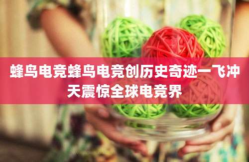 蜂鸟电竞蜂鸟电竞创历史奇迹一飞冲天震惊全球电竞界
