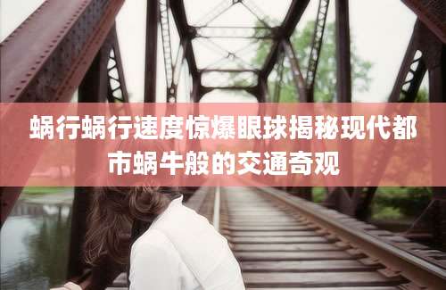 蜗行蜗行速度惊爆眼球揭秘现代都市蜗牛般的交通奇观