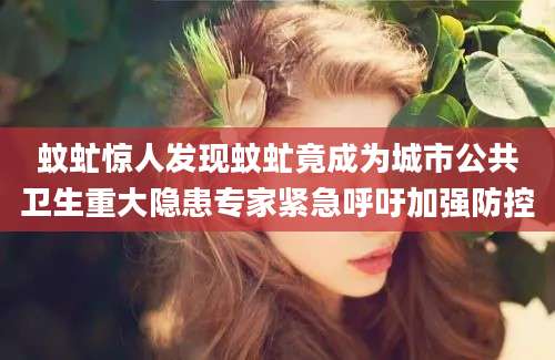 蚊虻惊人发现蚊虻竟成为城市公共卫生重大隐患专家紧急呼吁加强防控