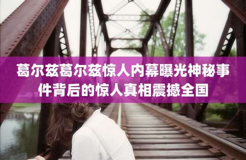 葛尔兹葛尔兹惊人内幕曝光神秘事件背后的惊人真相震撼全国