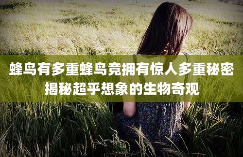 蜂鸟有多重蜂鸟竟拥有惊人多重秘密揭秘超乎想象的生物奇观