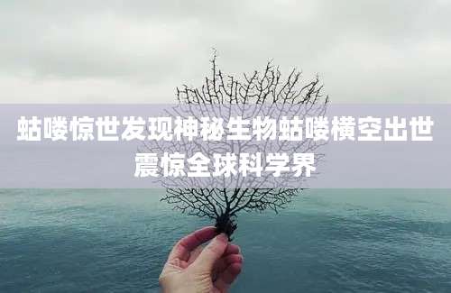 蛄喽惊世发现神秘生物蛄喽横空出世震惊全球科学界