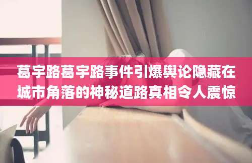 葛宇路葛宇路事件引爆舆论隐藏在城市角落的神秘道路真相令人震惊
