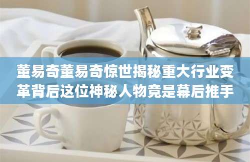 董易奇董易奇惊世揭秘重大行业变革背后这位神秘人物竟是幕后推手