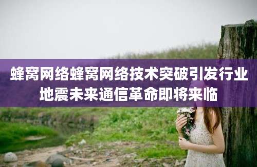蜂窝网络蜂窝网络技术突破引发行业地震未来通信革命即将来临