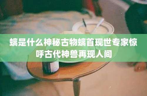 螭是什么神秘古物螭首现世专家惊呼古代神兽再现人间