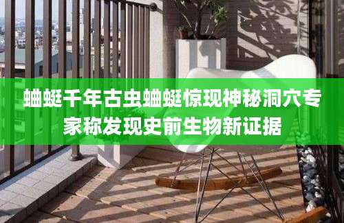 蛐蜓千年古虫蛐蜓惊现神秘洞穴专家称发现史前生物新证据