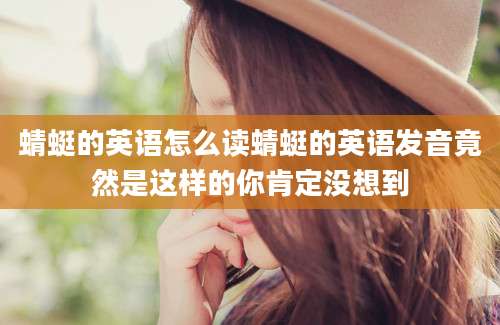 蜻蜓的英语怎么读蜻蜓的英语发音竟然是这样的你肯定没想到