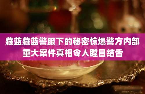 藏蓝藏蓝警服下的秘密惊爆警方内部重大案件真相令人瞠目结舌