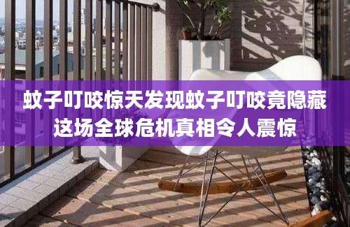 蚊子叮咬惊天发现蚊子叮咬竟隐藏这场全球危机真相令人震惊