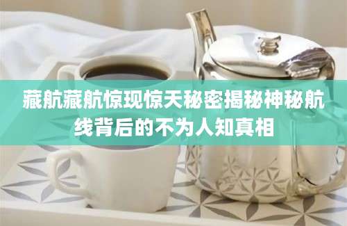 藏航藏航惊现惊天秘密揭秘神秘航线背后的不为人知真相