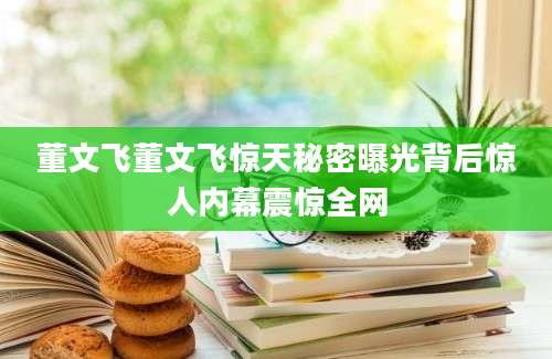 董文飞董文飞惊天秘密曝光背后惊人内幕震惊全网