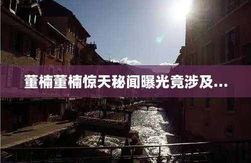董楠董楠惊天秘闻曝光竟涉及...