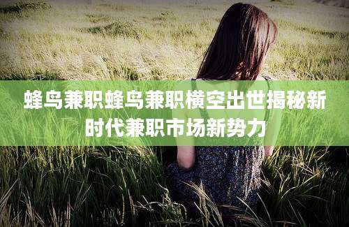 蜂鸟兼职蜂鸟兼职横空出世揭秘新时代兼职市场新势力
