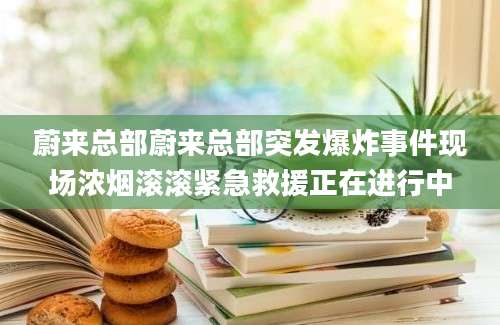 蔚来总部蔚来总部突发爆炸事件现场浓烟滚滚紧急救援正在进行中