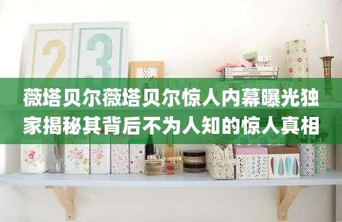 薇塔贝尔薇塔贝尔惊人内幕曝光独家揭秘其背后不为人知的惊人真相
