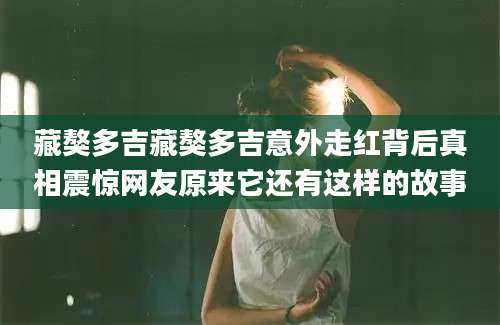 藏獒多吉藏獒多吉意外走红背后真相震惊网友原来它还有这样的故事