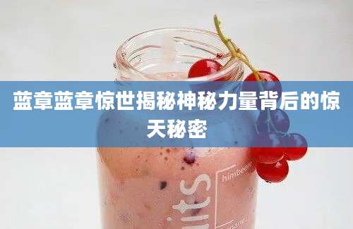 蓝章蓝章惊世揭秘神秘力量背后的惊天秘密