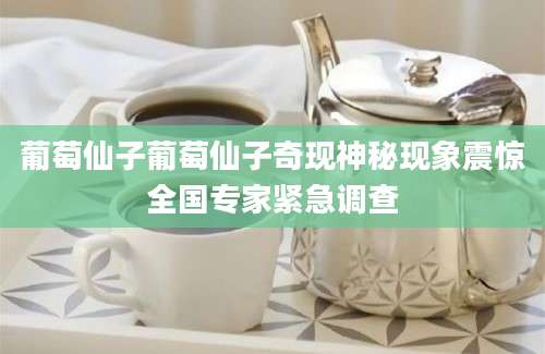 葡萄仙子葡萄仙子奇现神秘现象震惊全国专家紧急调查