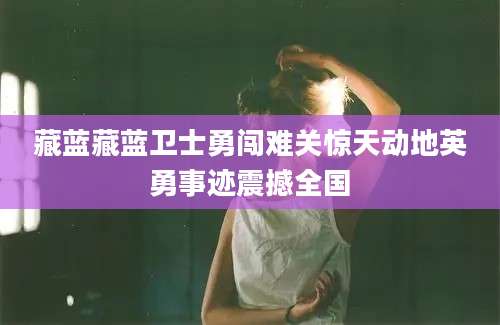 藏蓝藏蓝卫士勇闯难关惊天动地英勇事迹震撼全国