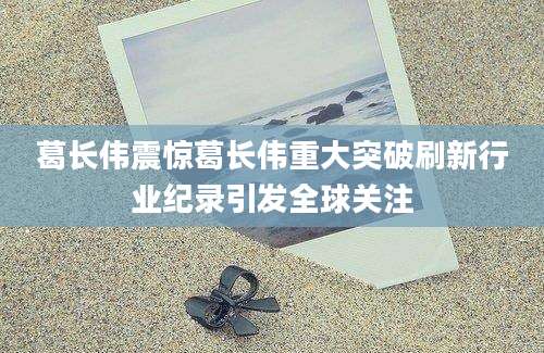 葛长伟震惊葛长伟重大突破刷新行业纪录引发全球关注