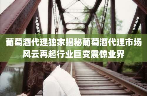葡萄酒代理独家揭秘葡萄酒代理市场风云再起行业巨变震惊业界